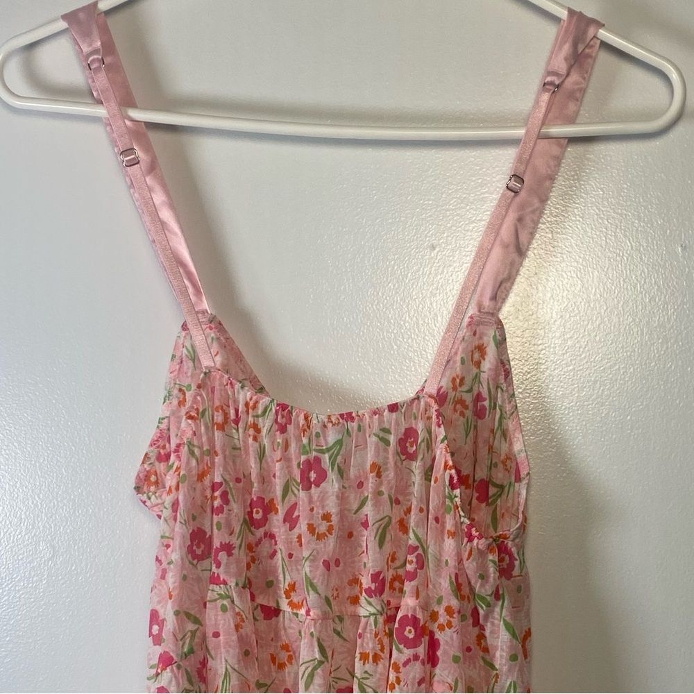 Victoria's Secret Pink Floral Chemise with Bow - Picture 6 of 7